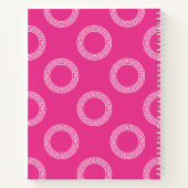 Preppy Greek Key Circles Studentinnenverbindung In Notizblock (Rückseite)