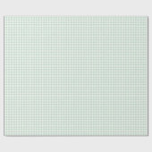 Preppy Green Gingham Geschenkpapier (Flach)