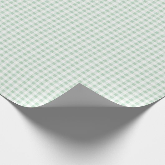Preppy Green Gingham Geschenkpapier (Ecke)