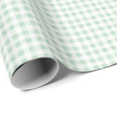 Preppy Green Gingham Geschenkpapier (Rolleneckpunkt)