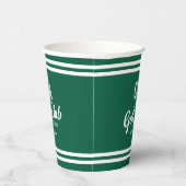 Preppy Green Golf Club Custom Wappen Party Pappbecher (Rechts)