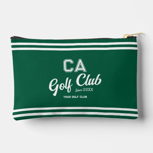 Preppy Green Golf Club Custom Wappen Zubehörtasche (Rückseite)