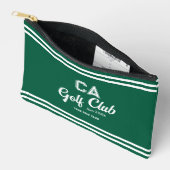 Preppy Green Golf Club Custom Wappen Zubehörtasche (Offen)
