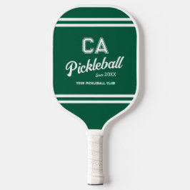 Preppy Green Pickleball Club Custom Wappen Party Pickleball Schläger