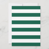 Preppy Green Script Foto Abschluss Ankündigung (Rückseite)