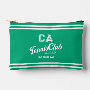 Preppy Green Tennis Club Custom Wappen Party Zubehörtasche