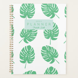 Preppy Green Tropical Monster Verlasse Personalisi Planer