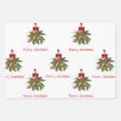 Preppy Green und Mistletoe Christmas Geschenkpapier Set (Vorderseite)
