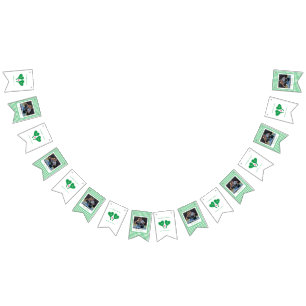 Preppy Green und Pink Wedding Pickleball Wimpelkette