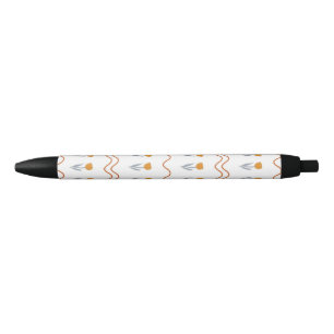 Preppy Groovy Streifen-Tulpen-Blumenmuster Kugelschreiber