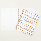 Preppy Groovy Stripe Tulip Blume Muster Planer (Anzeige)