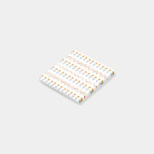 Preppy Groovy Stripe Tulip Blume Muster Post-it Klebezettel (angewinkelt)