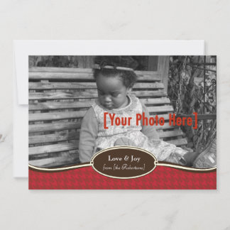 Preppy Hahnentrittmuster in Red