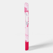 Preppy Hand Drawn Coquette Pink Red Bows Case-Mate iPhone Hülle (Rückseite / Links)