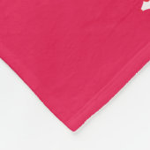 Preppy Hand Drawn Coquette Pink Red Bows Fleecedecke (Ecke)