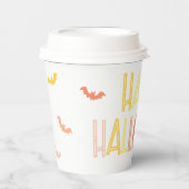 Preppy Happy Halloween Pappbecher (Vorderseite)