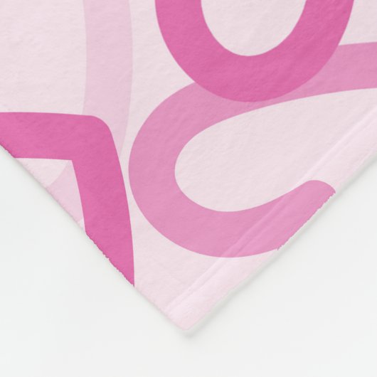 Preppy Hearts Pink Fleecedecke (Ecke)