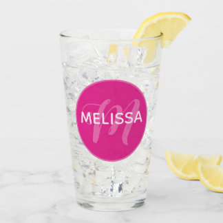 Preppy Hearts Pink Glas