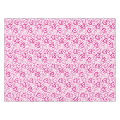 Preppy Hearts Pink Tischdecke (Vorderseite (Horizontal))