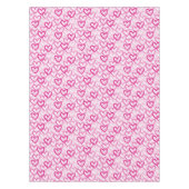 Preppy Hearts Pink Tischdecke (Vorderseite)