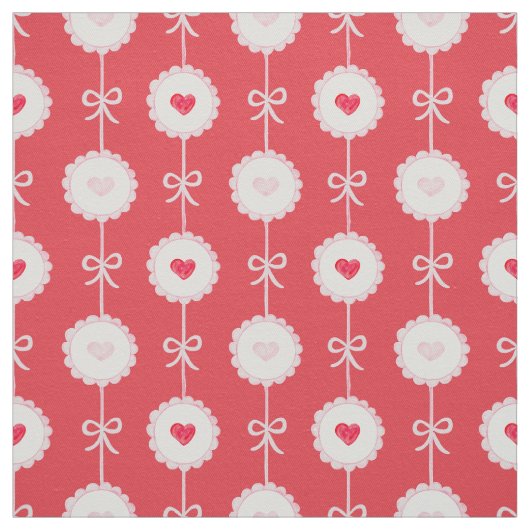Preppy Hearts Valentine's Day Stoff (Muster)