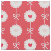 Preppy Hearts Valentine's Day Stoff (Nahaufnahme)