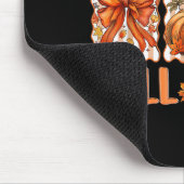 Preppy Hello Fall Vibes Coquette Latte Pumpkin Tha Mousepad (Ecke)