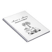 Preppy Heraldic Camel Palm Tree Coat of Arms Notizblock (Rechte Seite)