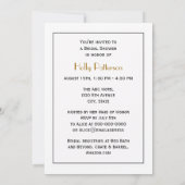 Preppy Heraldic Vintage Bienendecke Emblem Einladung (Rückseite)