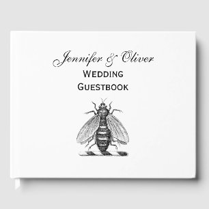 Preppy Heraldic Vintage Bienendecke Emblem Gästebuch