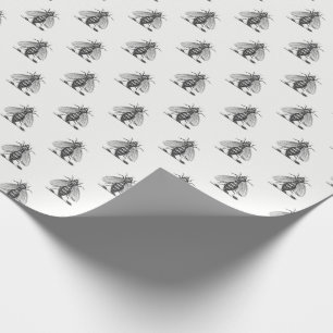 Preppy Heraldic Vintage Bienendecke Emblem Geschenkpapier