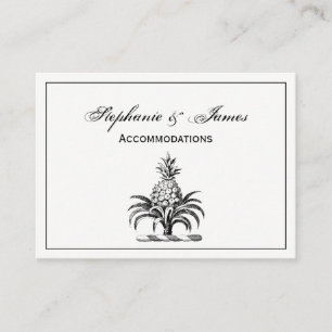 Preppy Heraldische Ananas Wappen Wappenschild Visitenkarte