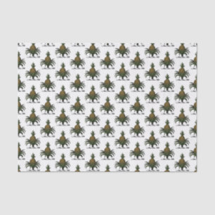 Preppy Heraldische Ananas-Wappenfarbe WT Seidenpapier