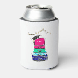 Preppy High School Abschluss Uni Suitcase Dosenkühler