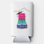 Preppy High School Abschluss Uni Suitcase Selters Dosenkühler (Rückseite)