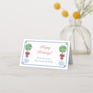 Preppy Holidays Party Goodie Bag Tags oder Toppers