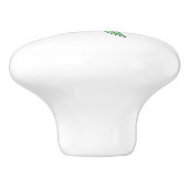 Preppy Hydrangea Coastal New England Keramikknauf (Seitenansicht)