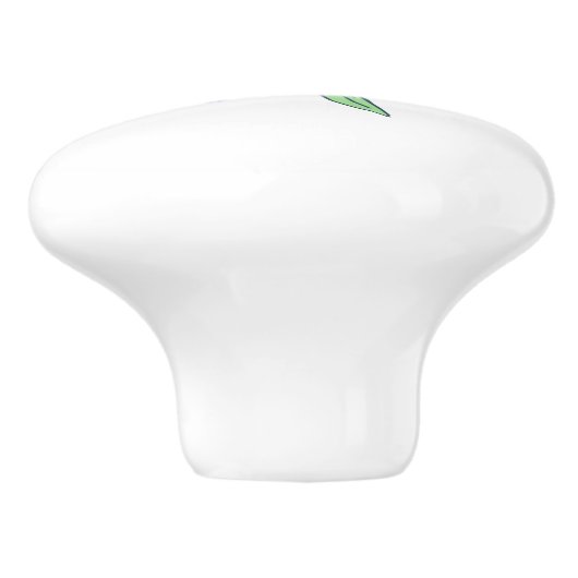 Preppy Hydrangea Coastal New England Keramikknauf (Seitenansicht)