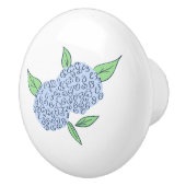 Preppy Hydrangea Coastal New England Keramikknauf (Rechts)