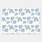 Preppy Hydrangea Gift Wrap Geschenkpapier Set (Vorderseite 3)