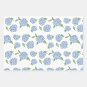 Preppy Hydrangea Gift Wrap Geschenkpapier Set (Vorderseite)