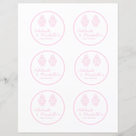 Preppy Ingwerjar weiche Farbe rosa Banner