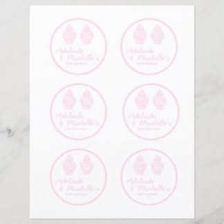 Preppy Ingwerjar weiche Farbe rosa Banner