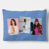 Preppy initis niedlich trendiges Parwinkle-Foto Zubehörtasche (Rückseite)