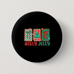 Preppy Joy To The World Weihnachtsgrösstes Geschen Button