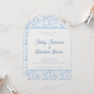 Preppy Jungle Chinoiserie Einladung zur Hochzeit