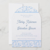 Preppy Jungle Chinoiserie Einladung zur Hochzeit (Vorderseite)