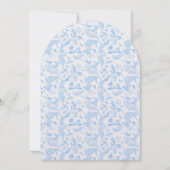 Preppy Jungle Chinoiserie Einladung zur Hochzeit (Rückseite)