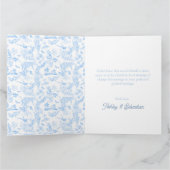 Preppy Jungle Chinoiserie Toile Dankeskarte (Innenseite)