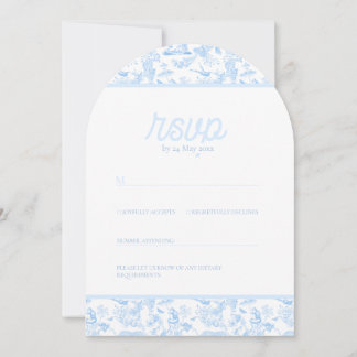 Preppy Jungle Chinoiserie Toile Einladung